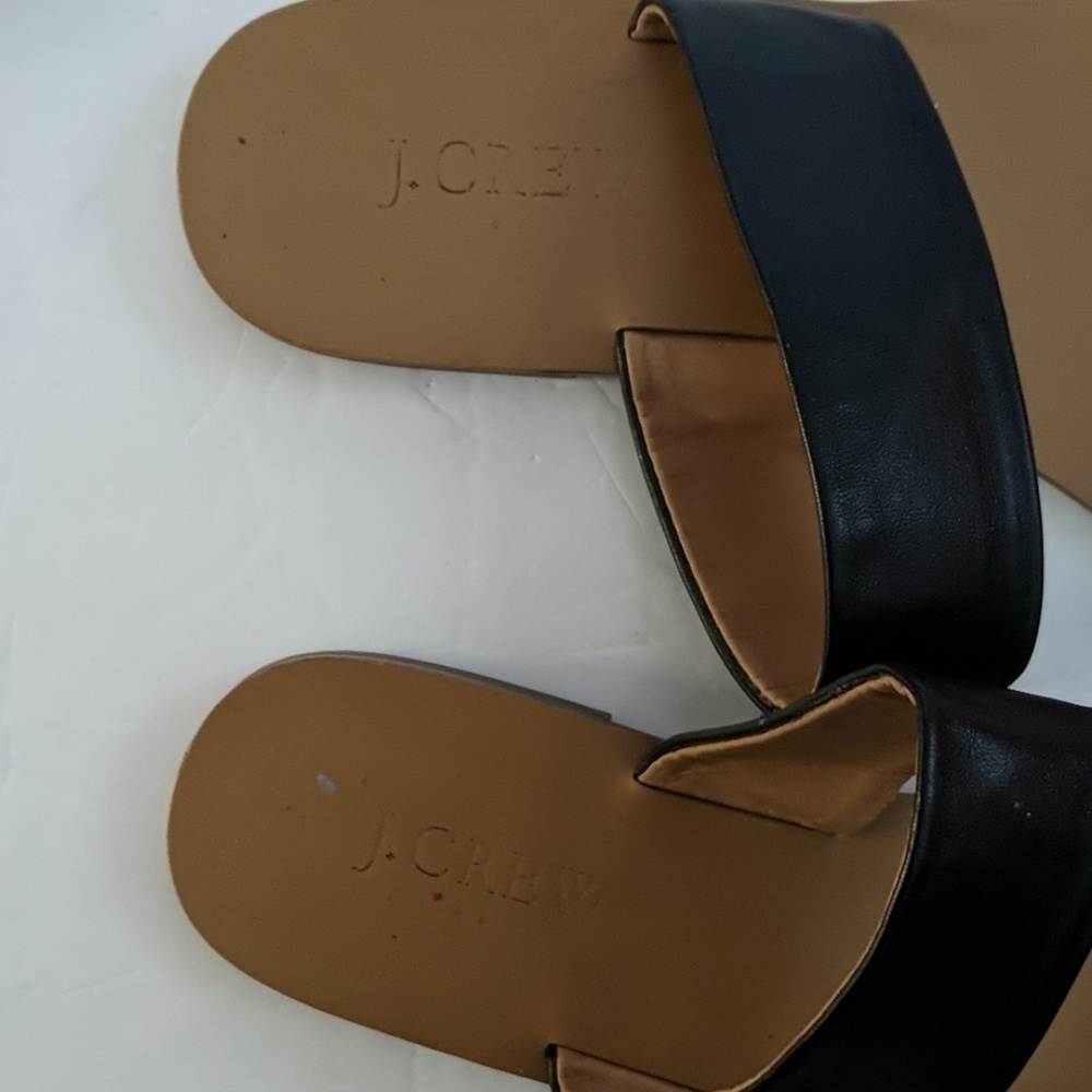 J. Crew double strap black sandals size 8 - Picture 5 of 7